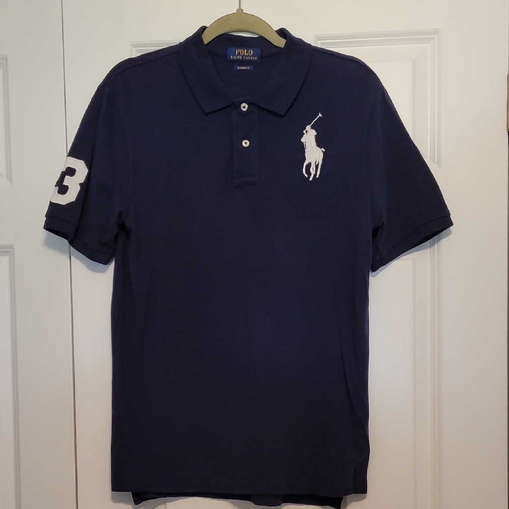 Polo by Ralph Lauren Blue Classic Polo Shirt with Iconic Logo